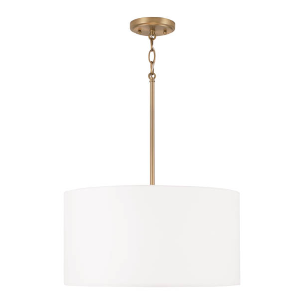 Capital Lighting 4 - Light Brass Drum Pendant - Wayfair Canada